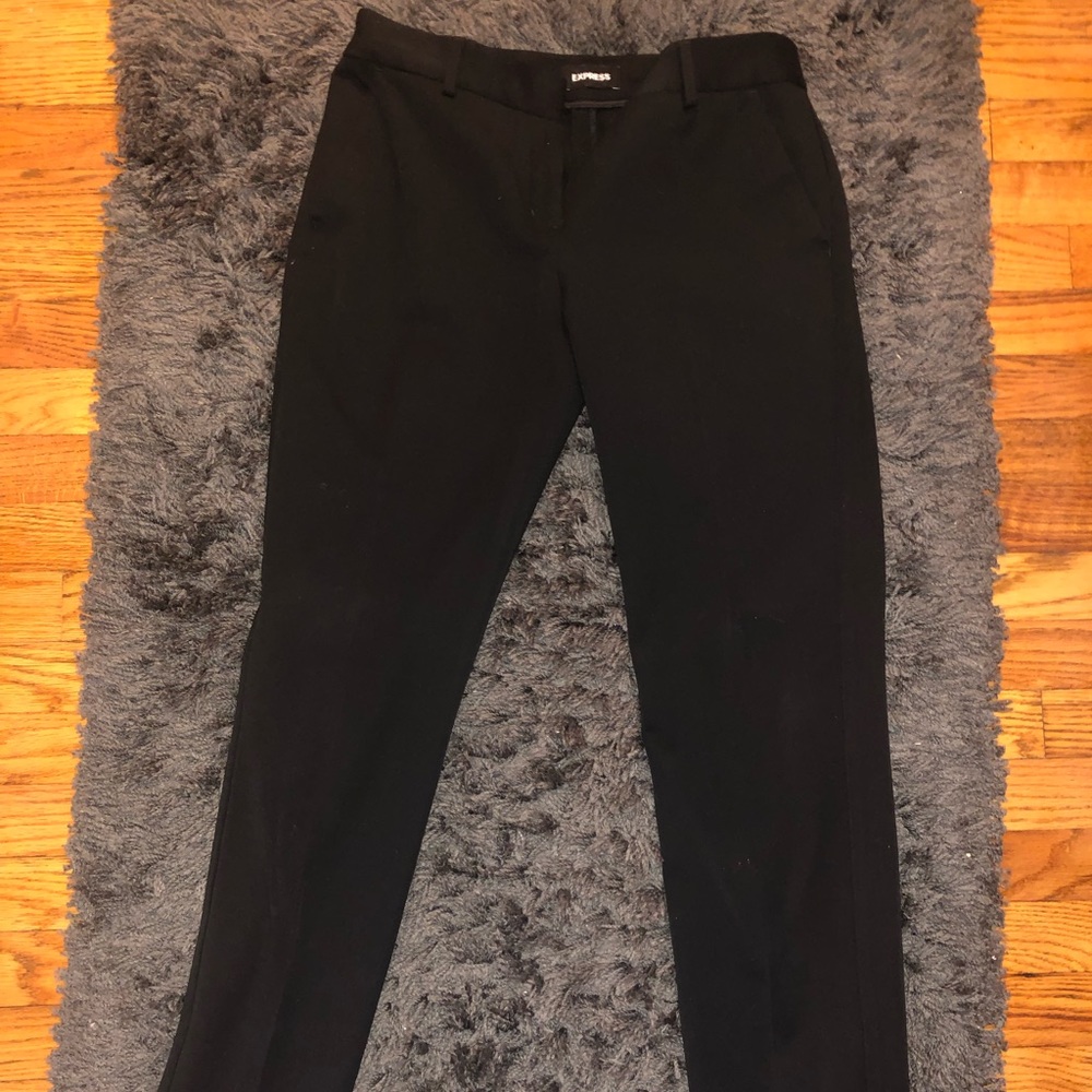 Black express columnist ankle dress pant